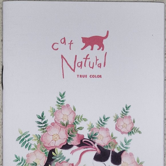 "Cat Natural" Tuxedo kitty cat kitten Neko mini memo pad notepad - Picture 1 of 3